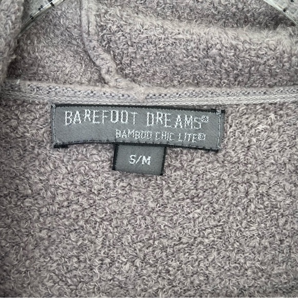 Barefoot Dreams Chic Lite Calypso Wrap Cardigan Pewter And Midnight Size S/M - Picture 3 of 11